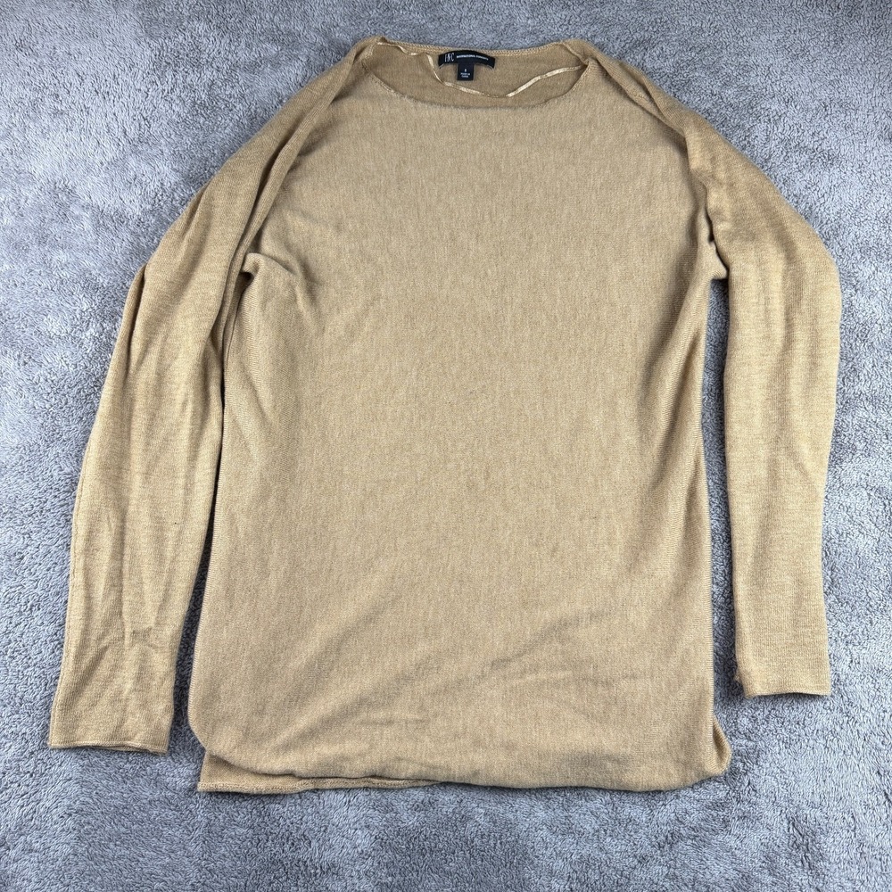INC International Concepts Long Sleeve Sweater Womens Small Brown